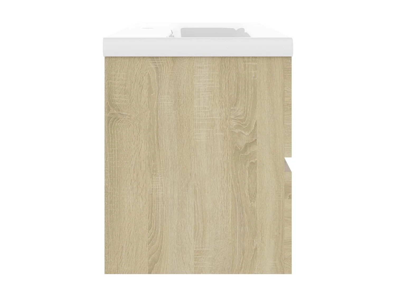 Mobile con Lavabo Integrato Rovere Sonoma in Legno Multistrato