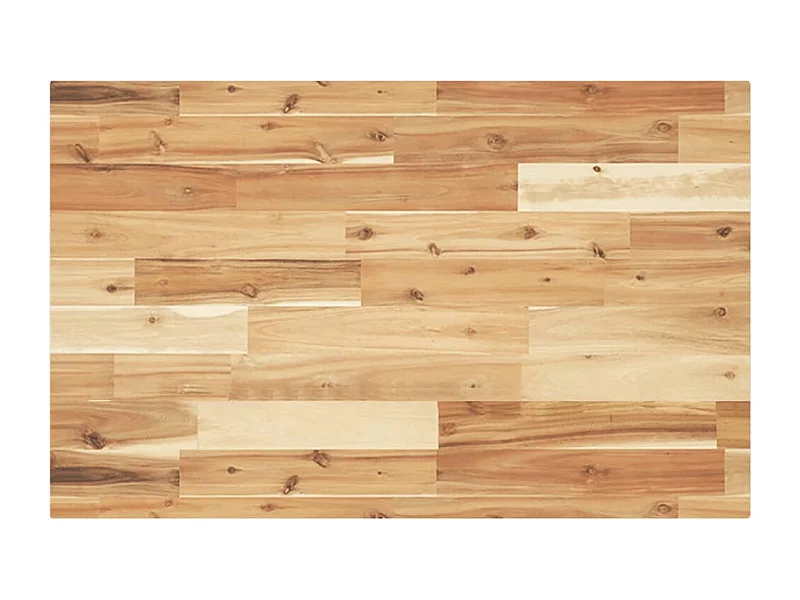 Piano da Bagno Finitura a Olio 160x50x4 cm in Legno di Acacia