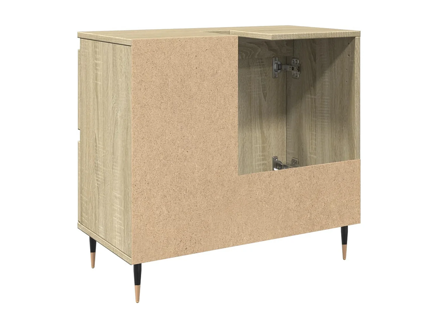 Mobile Lavabo da Bagno Rovere Sonoma 65x33x60 cm in Truciolato