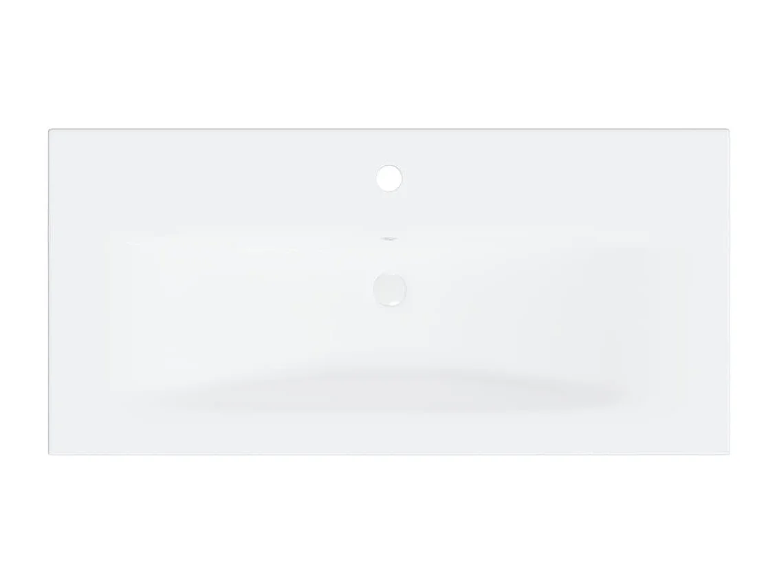 Mobile con Lavabo Integrato Bianco in Legno Multistrato