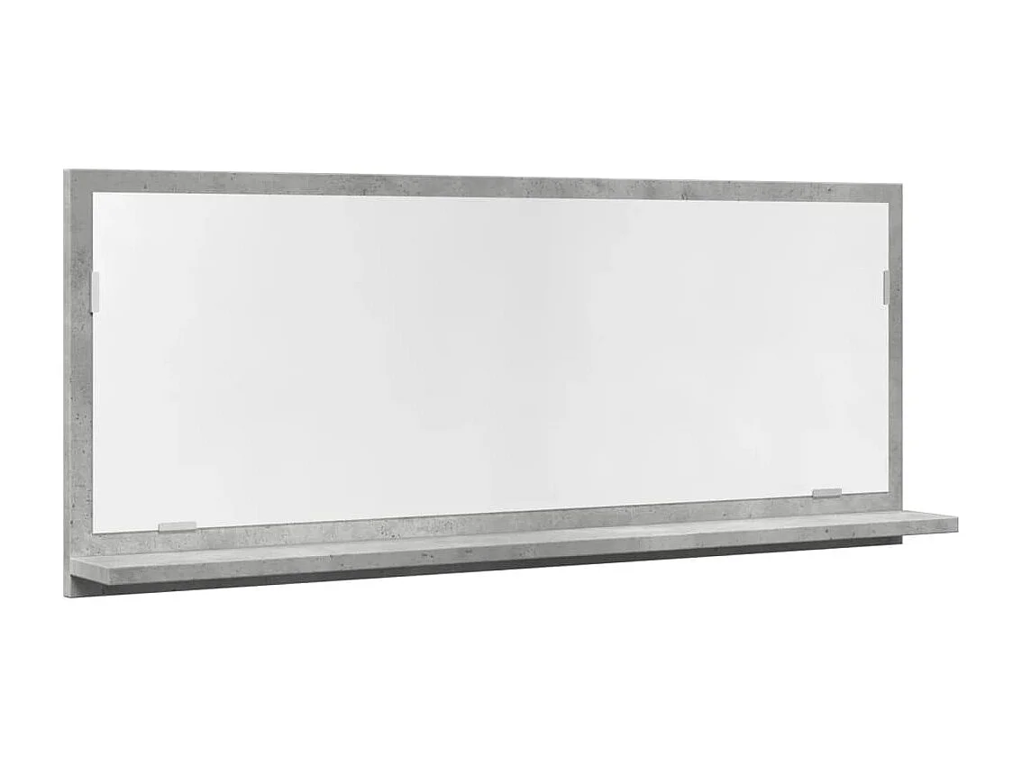 Armoire à miroir de salle de bain gris béton bois d'ingénierie