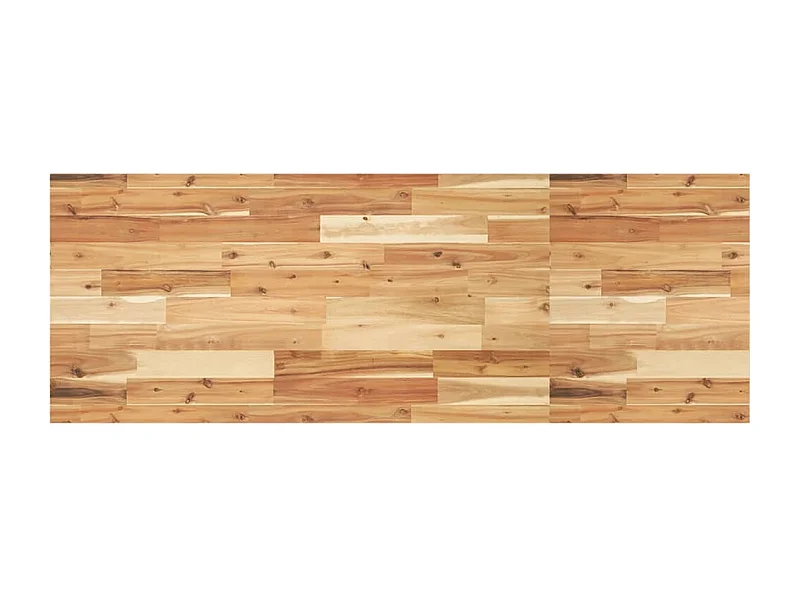 Piano da Bagno Finitura a Olio 140x50x2 cm in Legno di Acacia