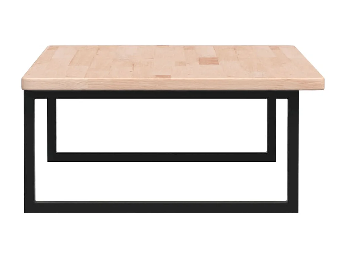 Étagère de vasque murale acier et bois de chêne massif