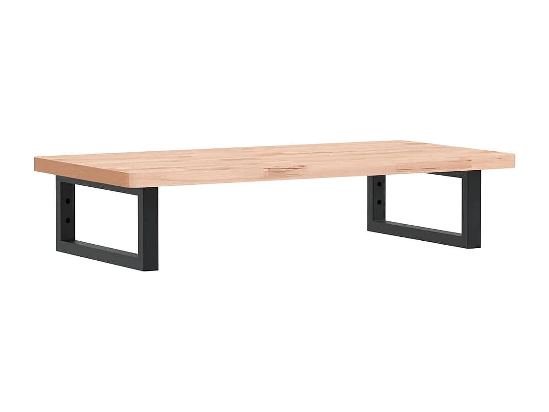 Badkamer wandschap staal en massief beukenhout