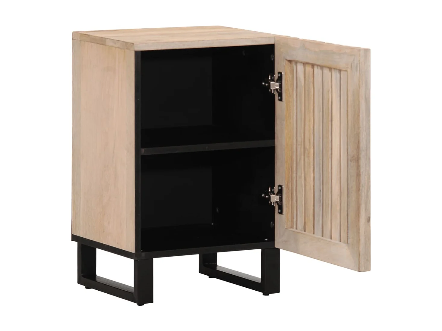 Armoire de salle de bain 38x34x58 cm bois massif de manguier