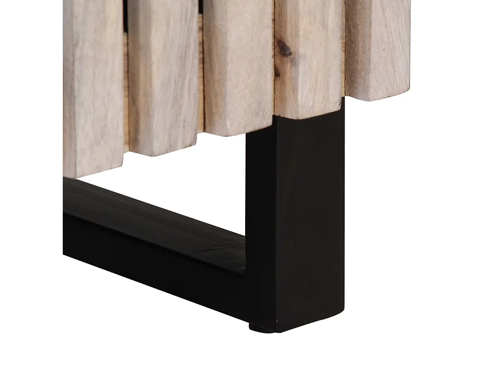 Armoire de salle de bain 38x34x58 cm bois massif de manguier