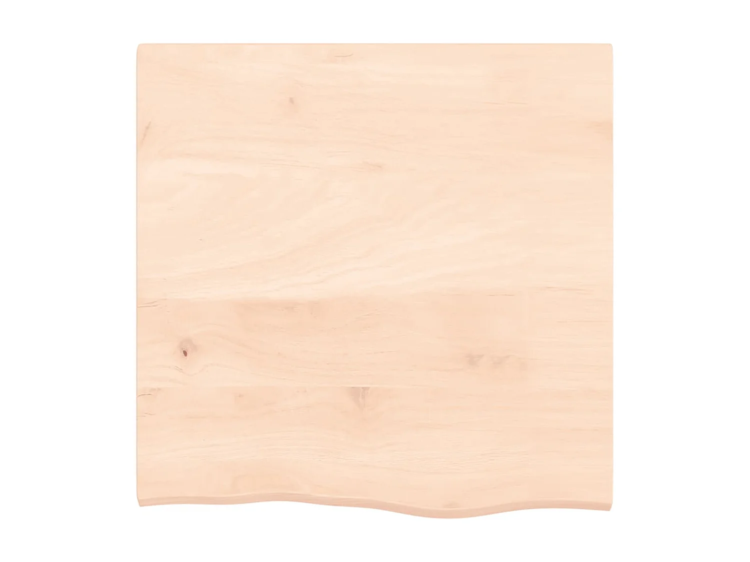 Étagère de vasque murale acier et bois de chêne massif