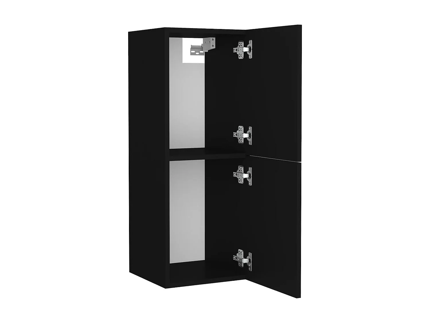 Conjunto de móveis de casa de banho em aglomerado preto