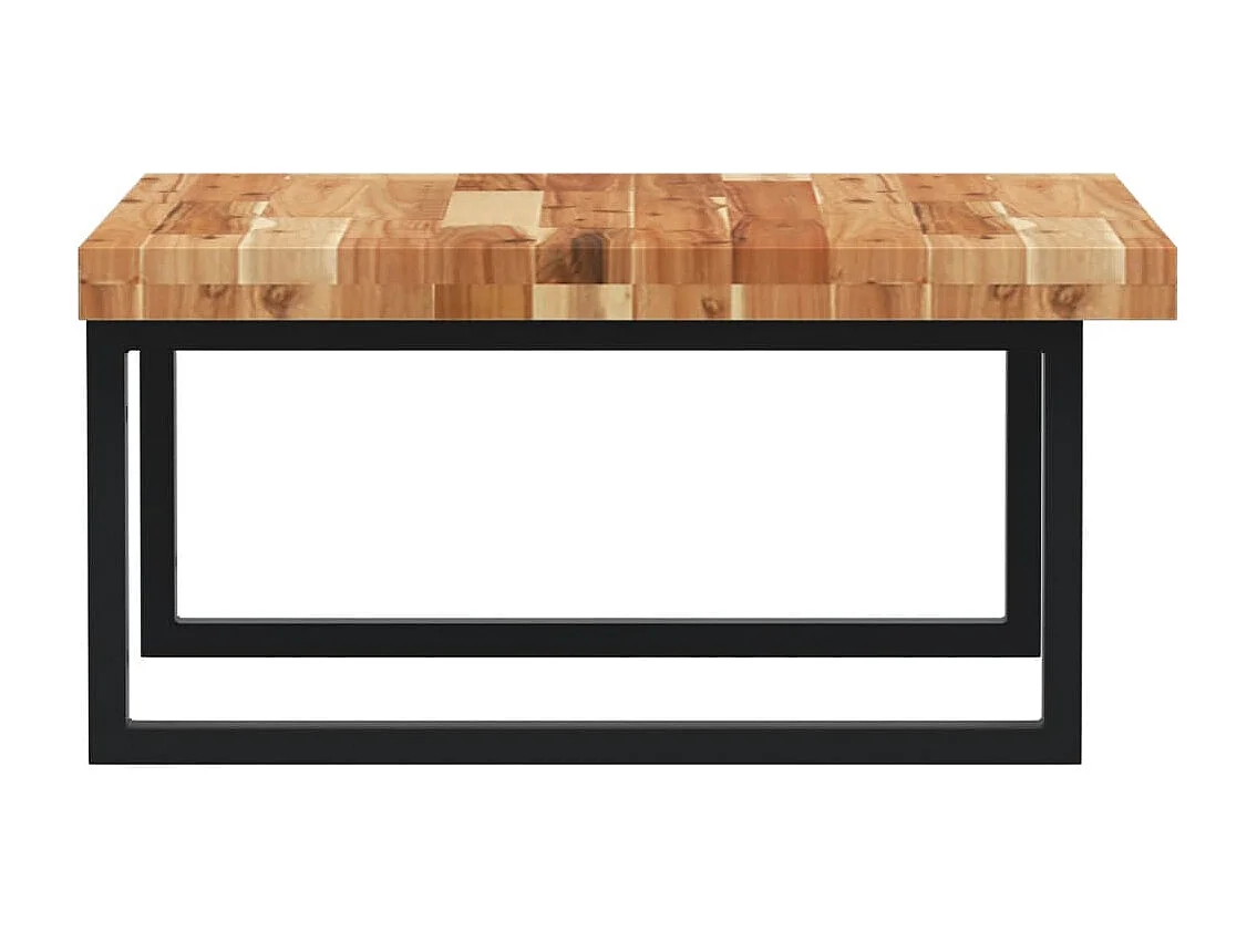 Waschbeckenregal Wandmontage Stahl und Akazienholz