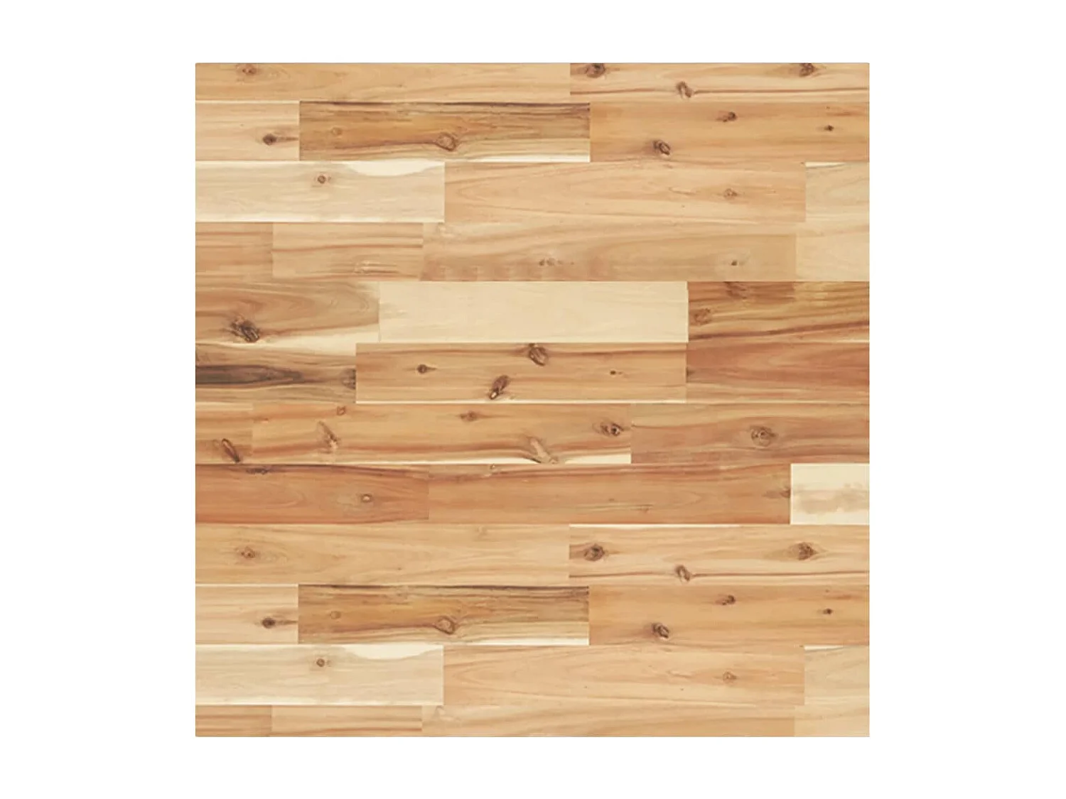 Waschbeckenregal Wandmontage Stahl und Akazienholz