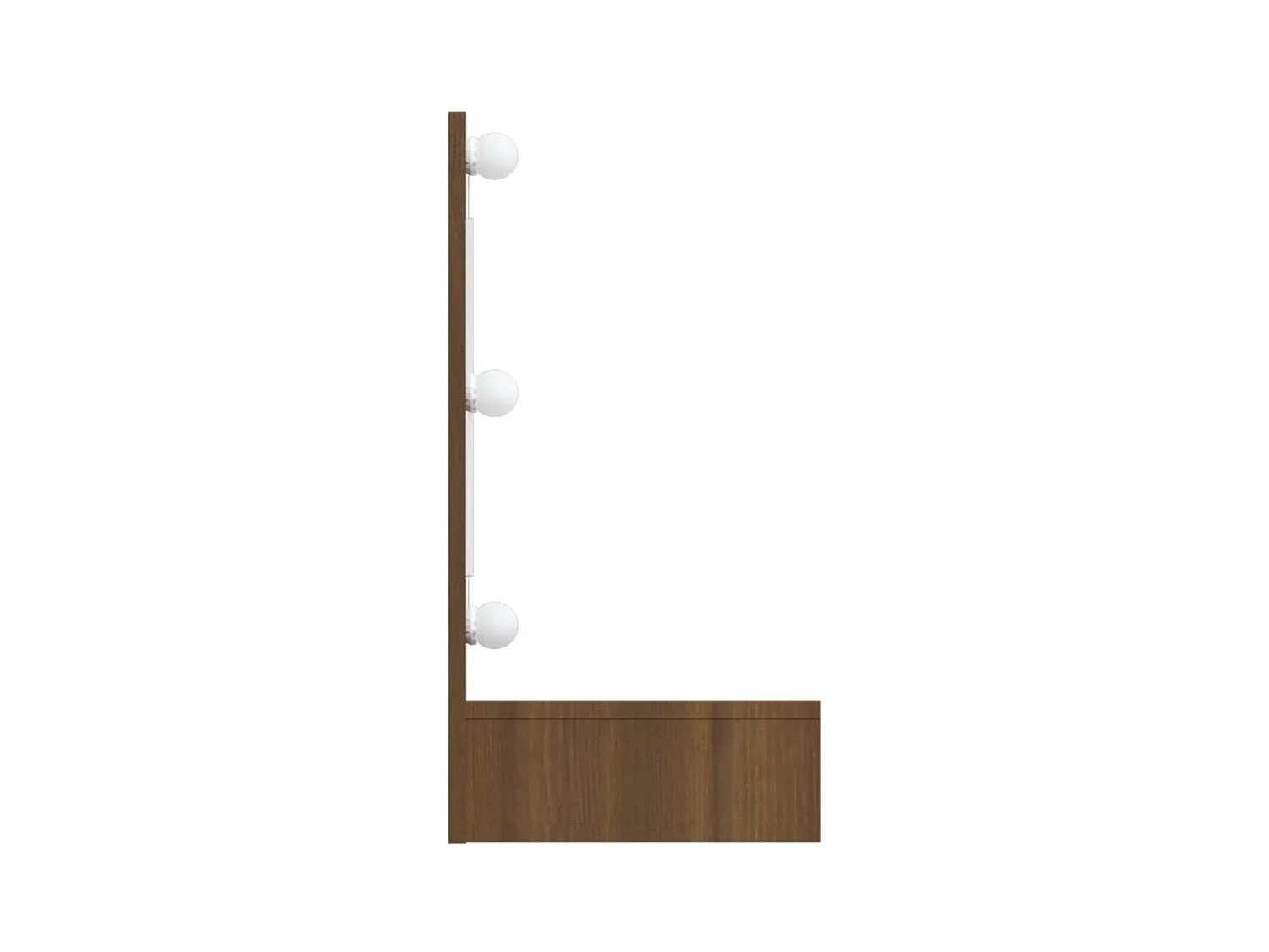 Armoire à miroir avec LED Chêne marron 90x31,5x62 cm