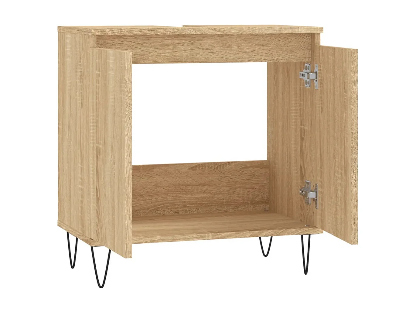 Mobile da Bagno Rovere Sonoma 58x33x60 cm in Legno Multistrato