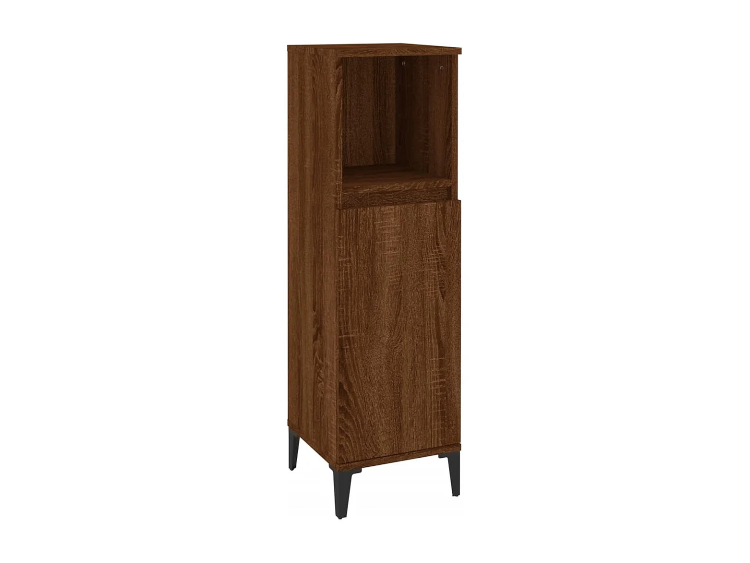 Ensemble de meubles de salle de bain 3 pcs Chêne marron