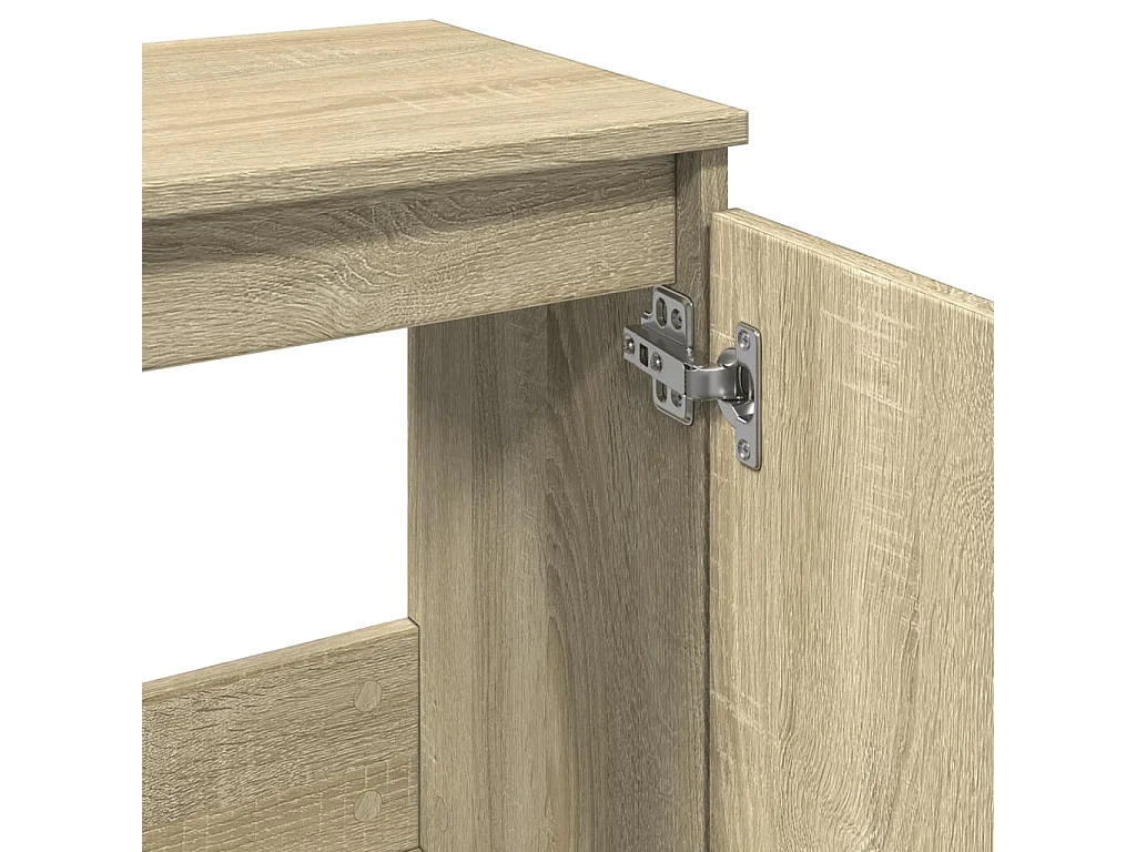 Armoire de bain chêne sonoma 58x33x60 cm bois d'ingénierie