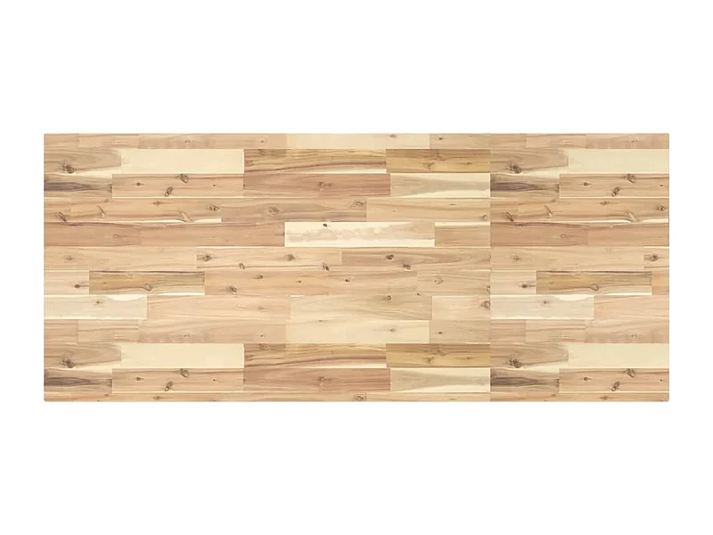 Piano da Bagno Non Trattato 120x60x4cm Legno Massello di Acacia