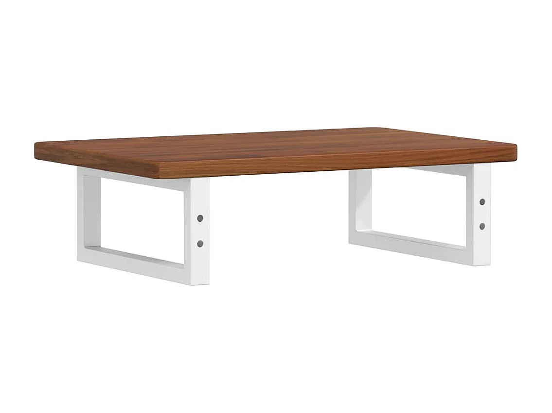 Badkamer wandschap staal en massief eikenhout