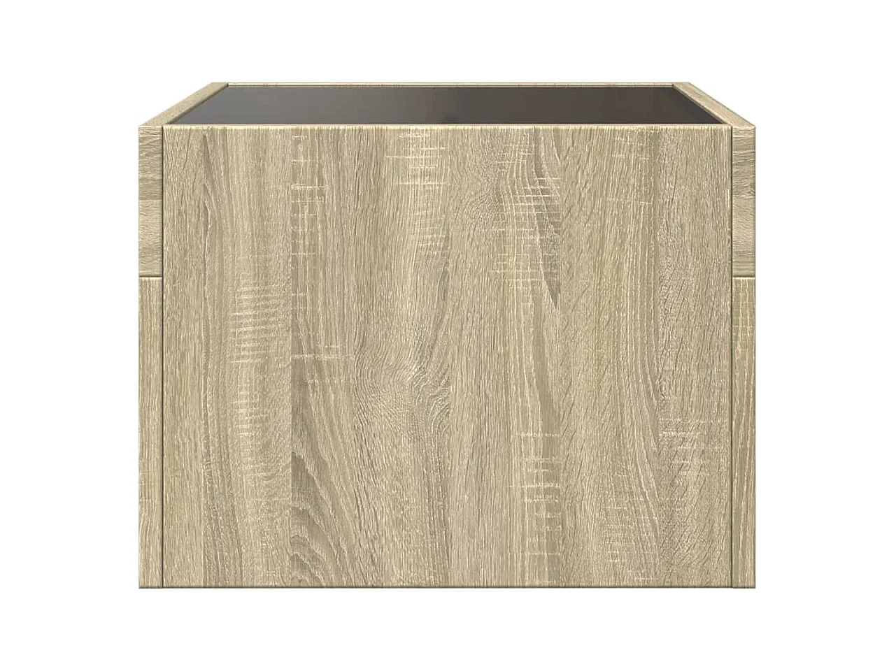 Table basse avec LED infini chêne sonoma 40x40x30 cm