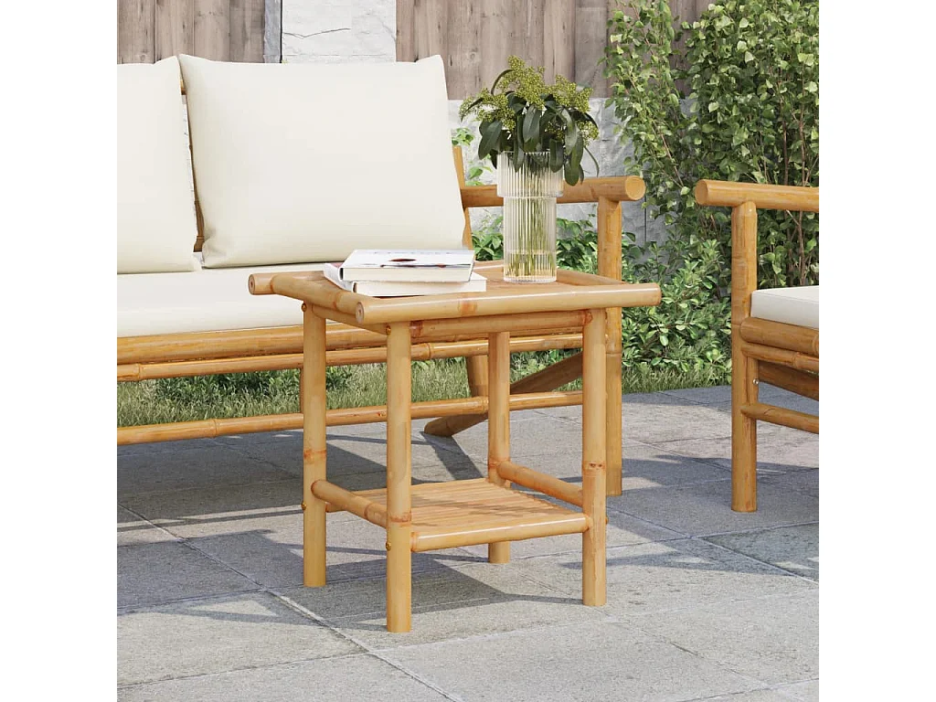 Couchtisch 45x45x45 cm Bambus