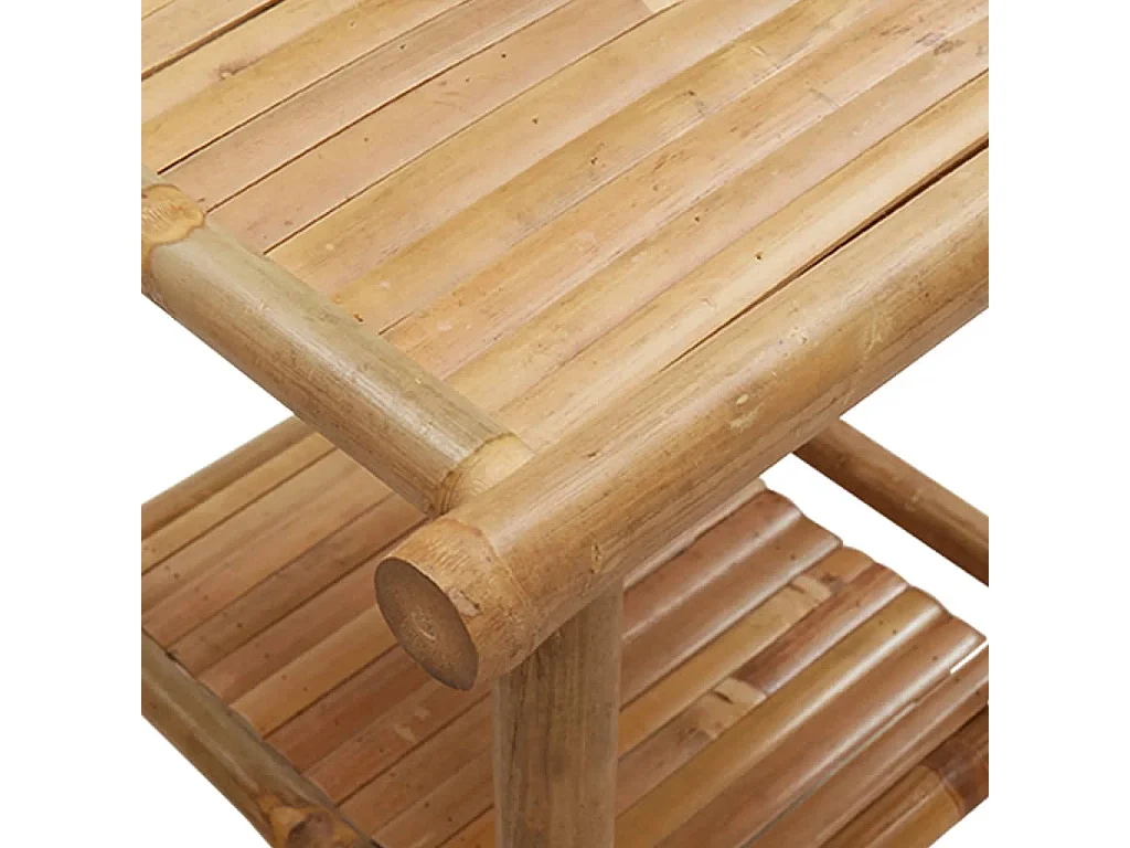 Couchtisch 45x45x45 cm Bambus