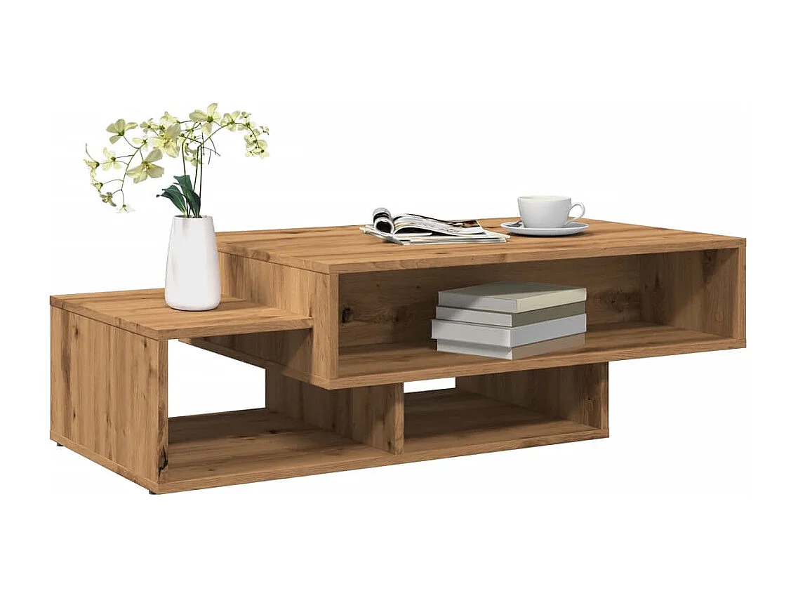Mesa de centro madera de ingeniería roble artisan 105x55x32 cm