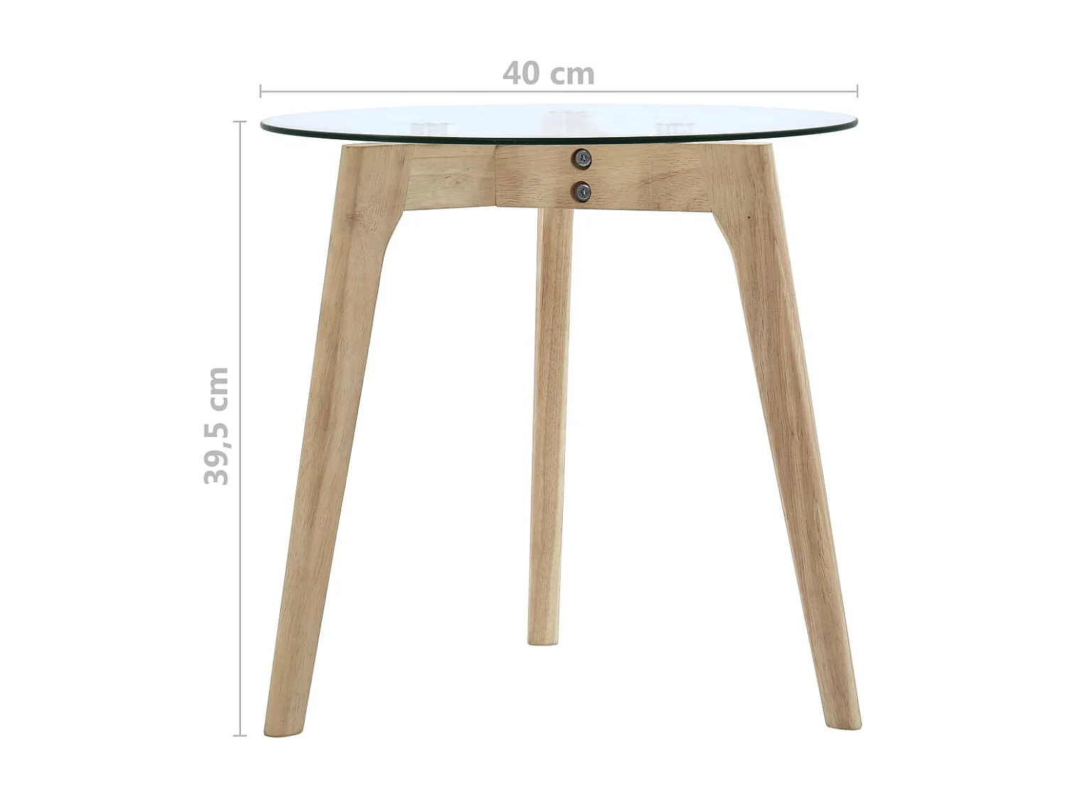 Ensemble de tables d'appoint 2 pcs Verre trempé