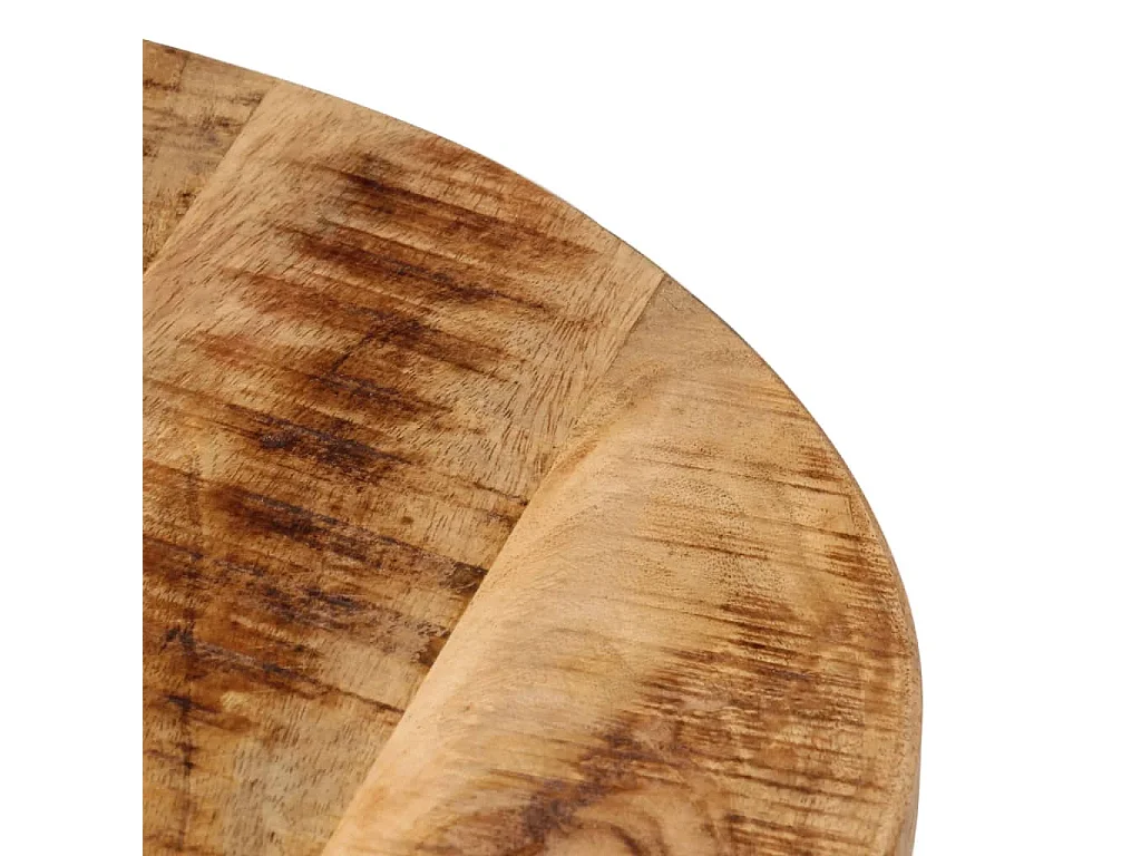 Table basse 45x45x40 cm bois de manguier solide et fer