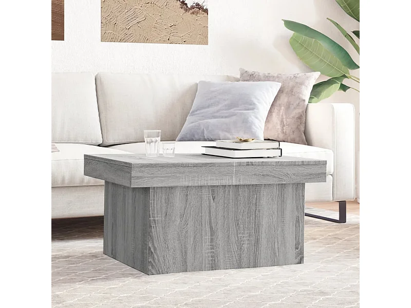 Tavolino da Salotto Grigio Sonoma 100x55x40cm Legno Multistrato