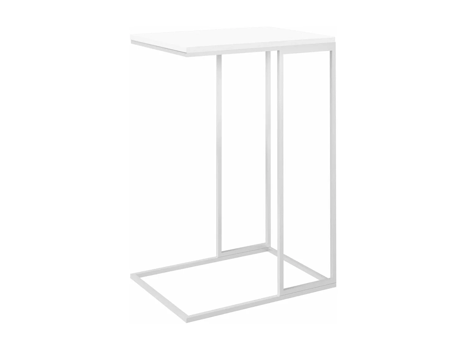 Tavolino da Salotto Bianco 40x30x59 cm in Legno Multistrato