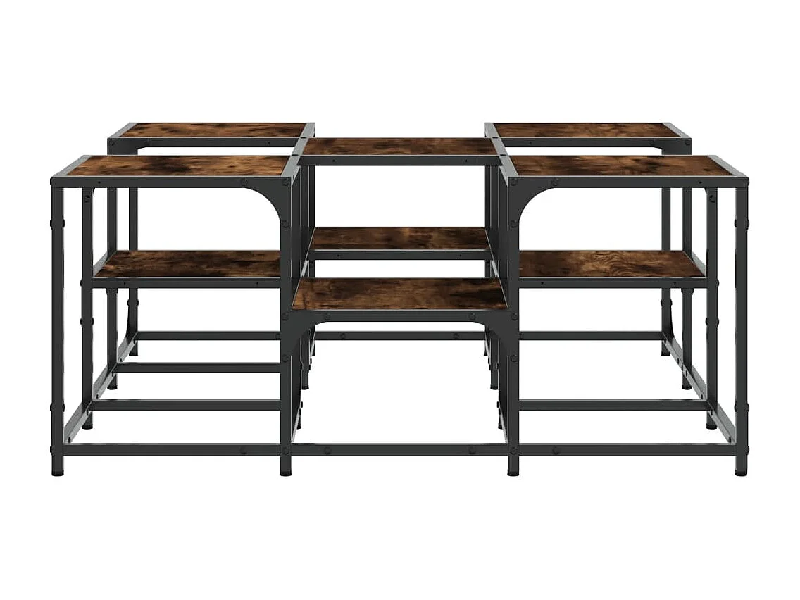 Couchtisch Räuchereiche 91x91x40 cm Holzwerkstoff