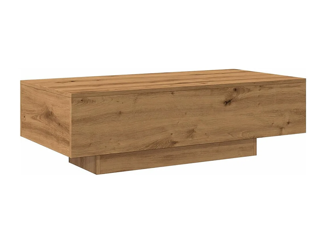 Mesa centro 100x49,5x31 cm derivados madeira carvalho artisiano