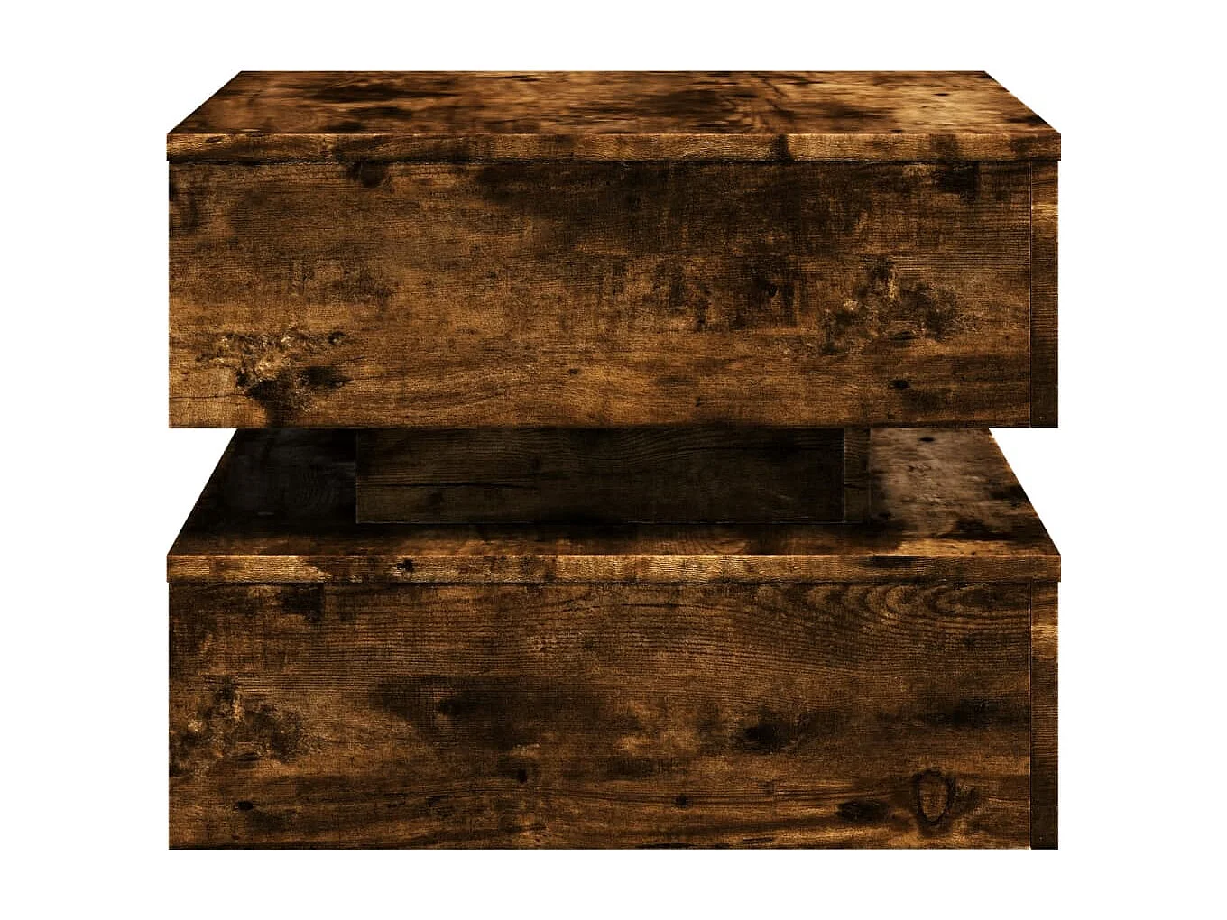 Tavolino da Soggiorno con Luci LED Rovere Sonoma 50x50x40 cm