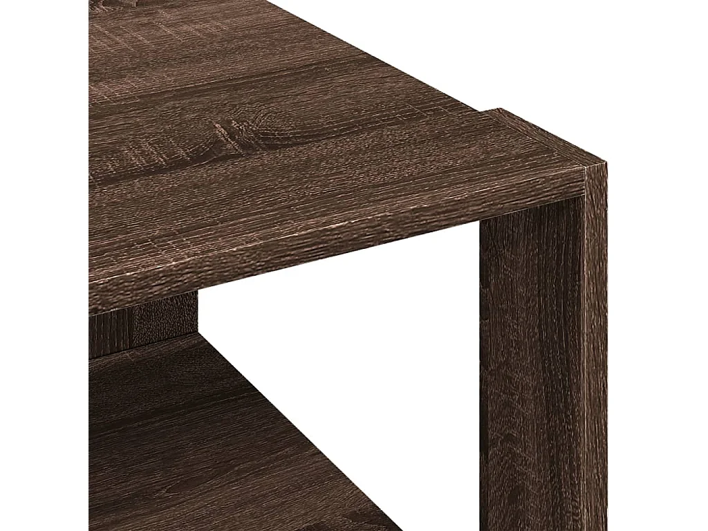 Tavolino Salotto Rovere Marrone 51,5x51,5x30 Legno Multistrato