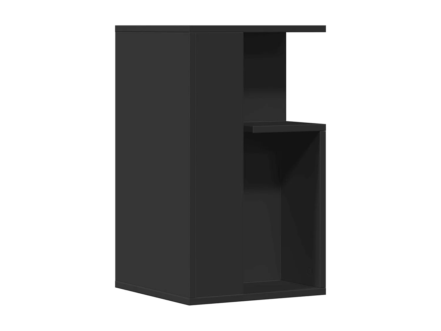 Tavolino Nero 35x35x60 cm in Legno Multistrato