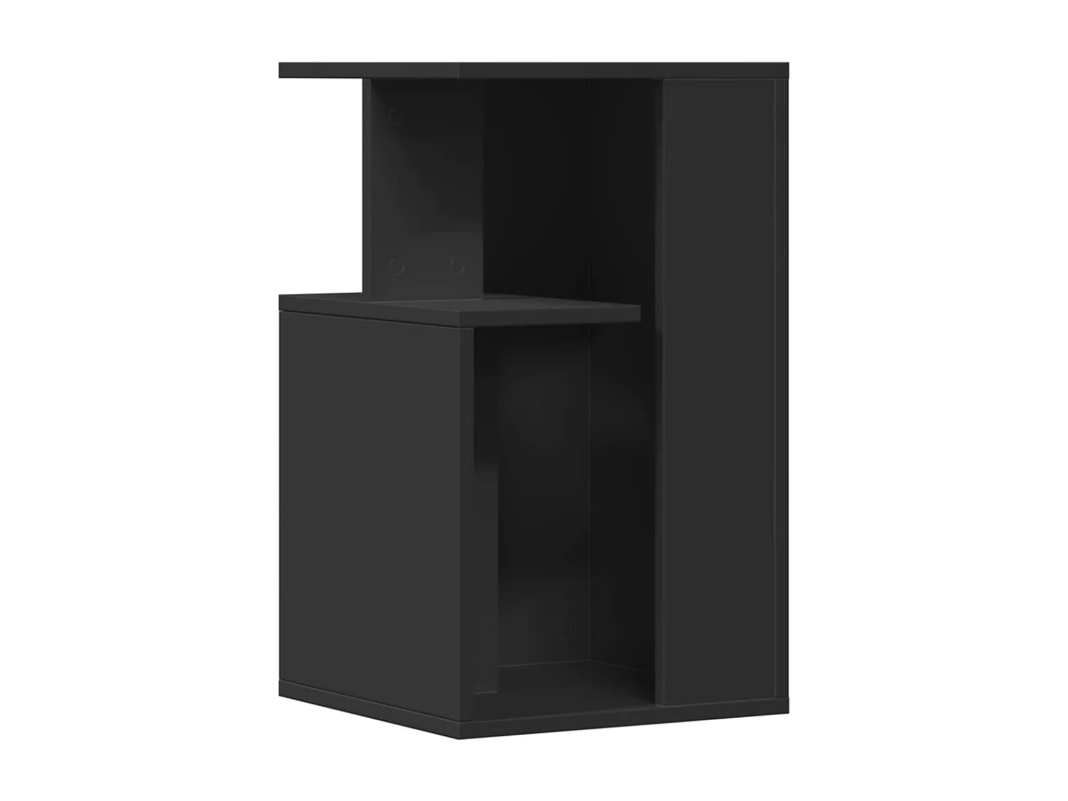 Tavolino Nero 35x35x60 cm in Legno Multistrato