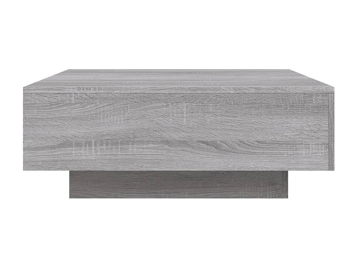 Table basse sonoma gris 80x80x31 cm bois d'ingénierie