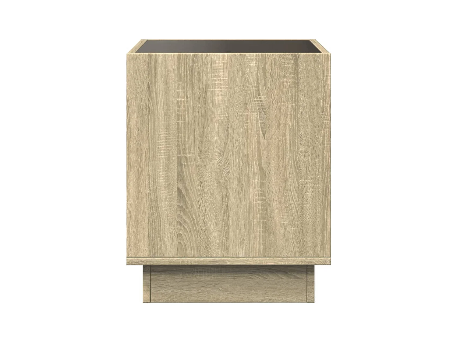 Table basse avec LED infini chêne sonoma 50x50x50 cm