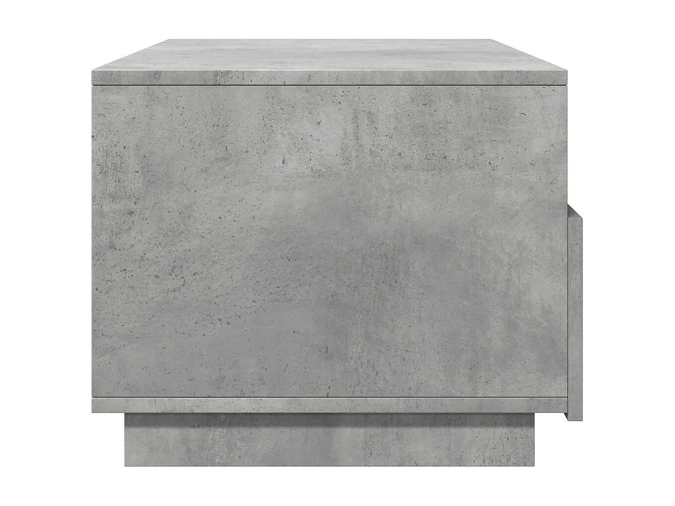 Mesa de centro com luzes LED 90x49x40 cm cinzento cimento