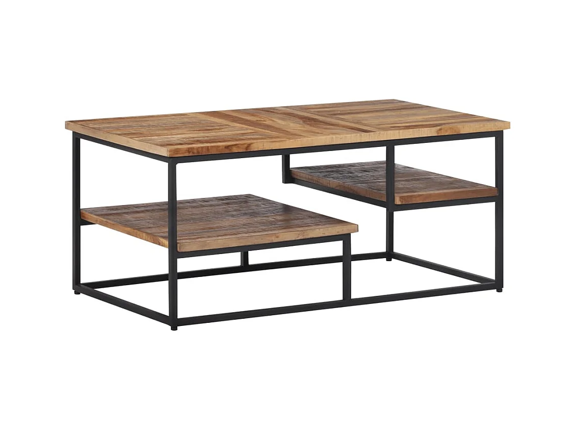 Salontafel 90x50x39 cm massief gerecycled teakhout