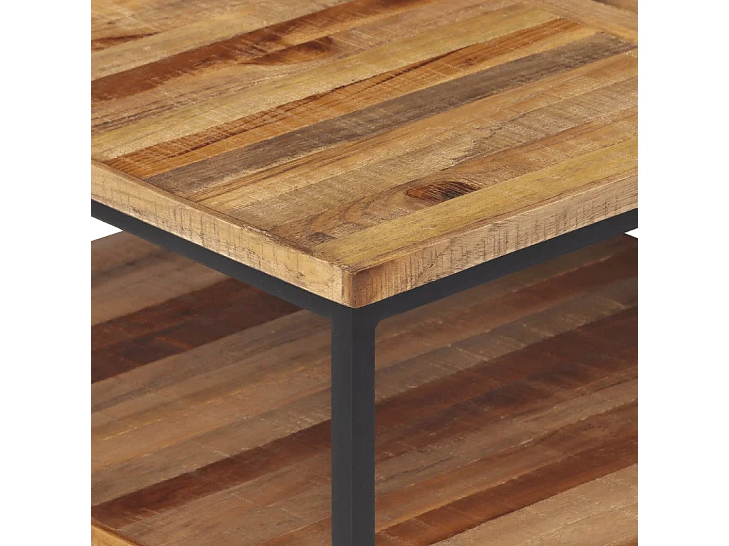 Mesa de centro teca reciclada maciza 90x50x39 cm