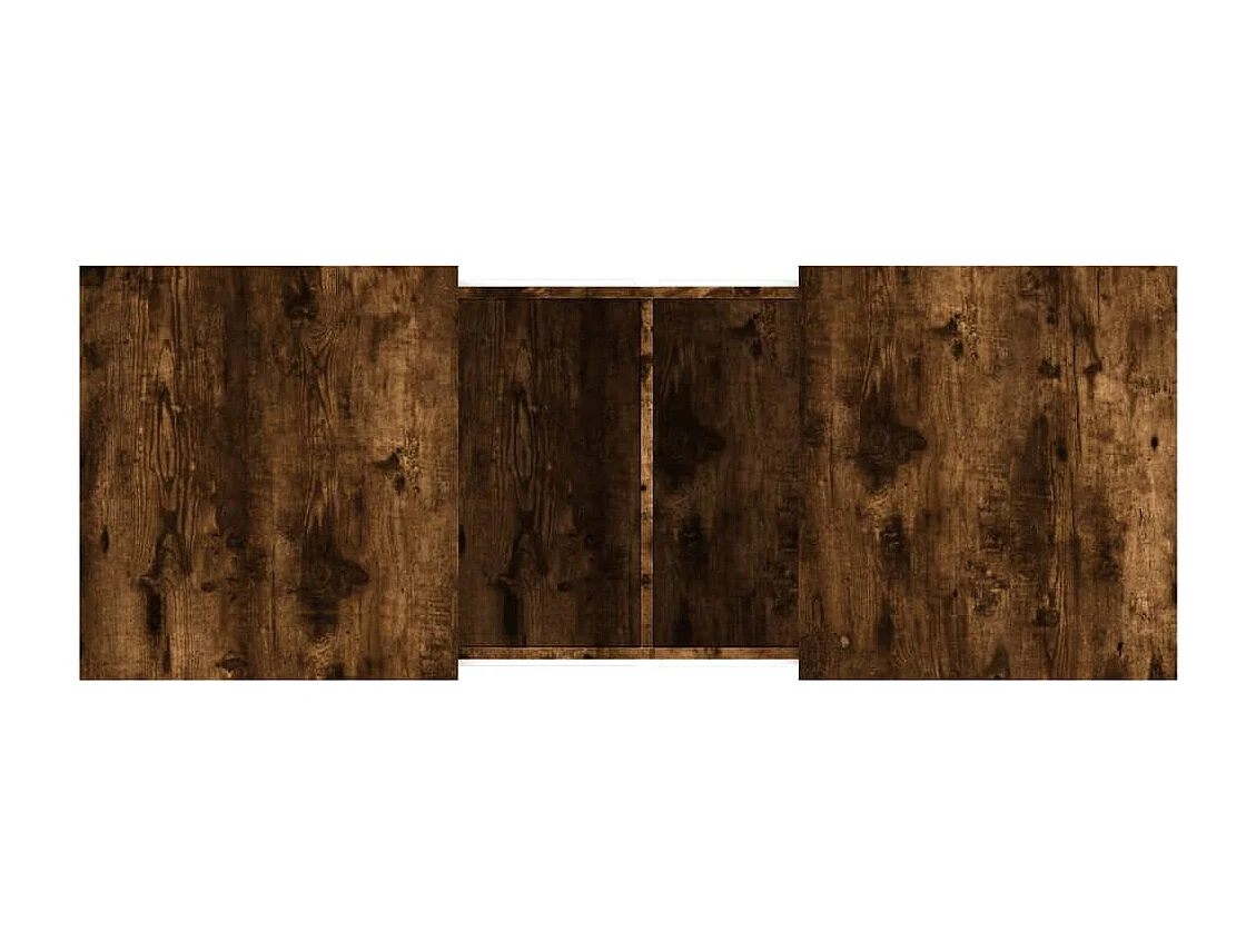 Table basse chêne fumé 100x55x40 cm bois d'ingénierie