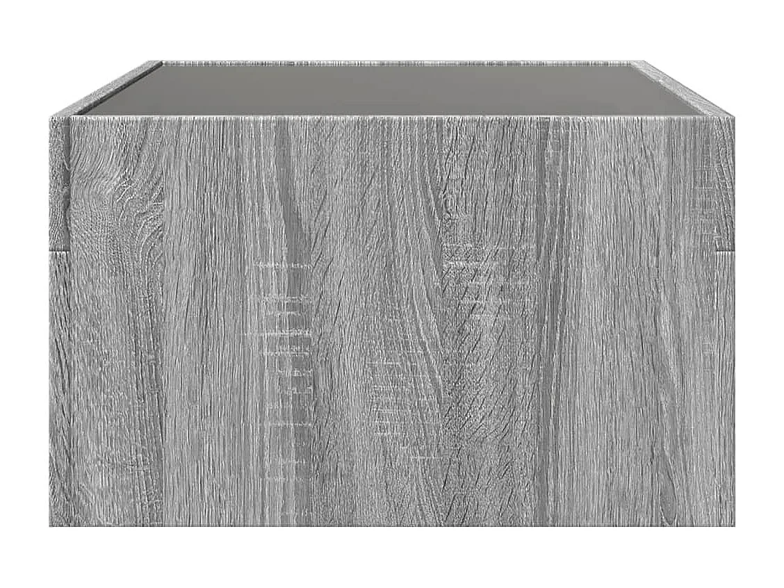 Table basse avec LED infini sonoma gris 70x50x30 cm