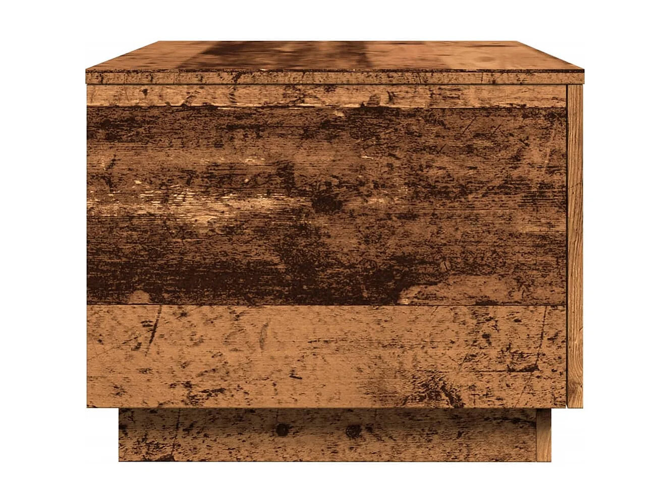 Tavolino da Salotto con Luci LED Legno Antico 90x50x40 cm