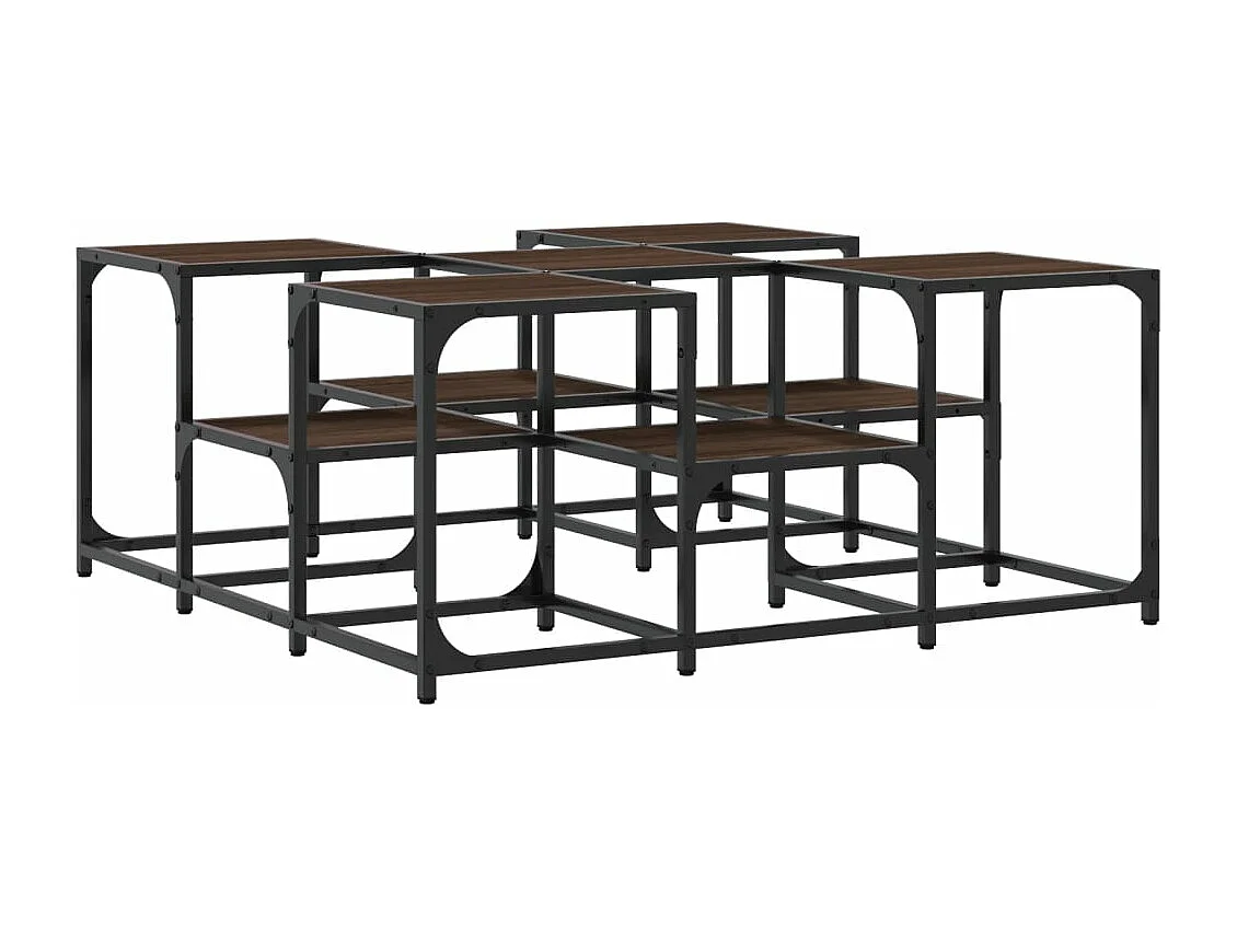 Couchtisch Braun Eichen-Optik 91x91x40 cm Holzwerkstoff