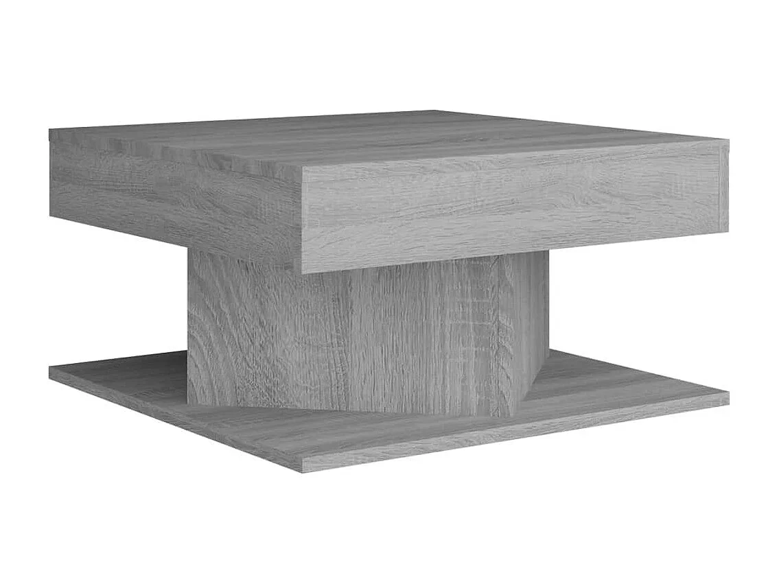 Table basse Sonoma gris 57x57x30 cm Bois d'ingénierie