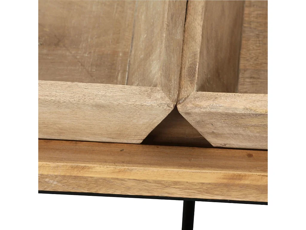 Table basse Bois de manguier massif 110x55x42 cm