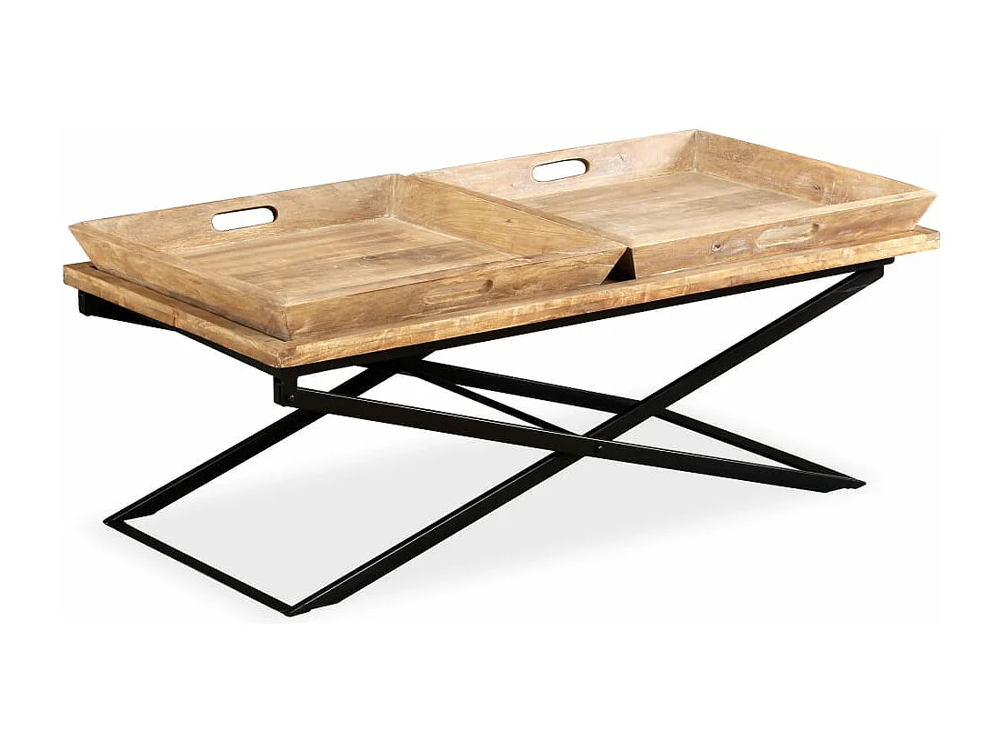 Couchtisch Mangoholz Massiv 110 x 55 x 42 cm