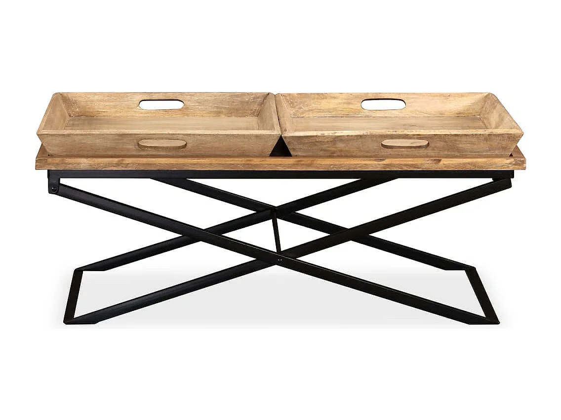 Couchtisch Mangoholz Massiv 110 x 55 x 42 cm