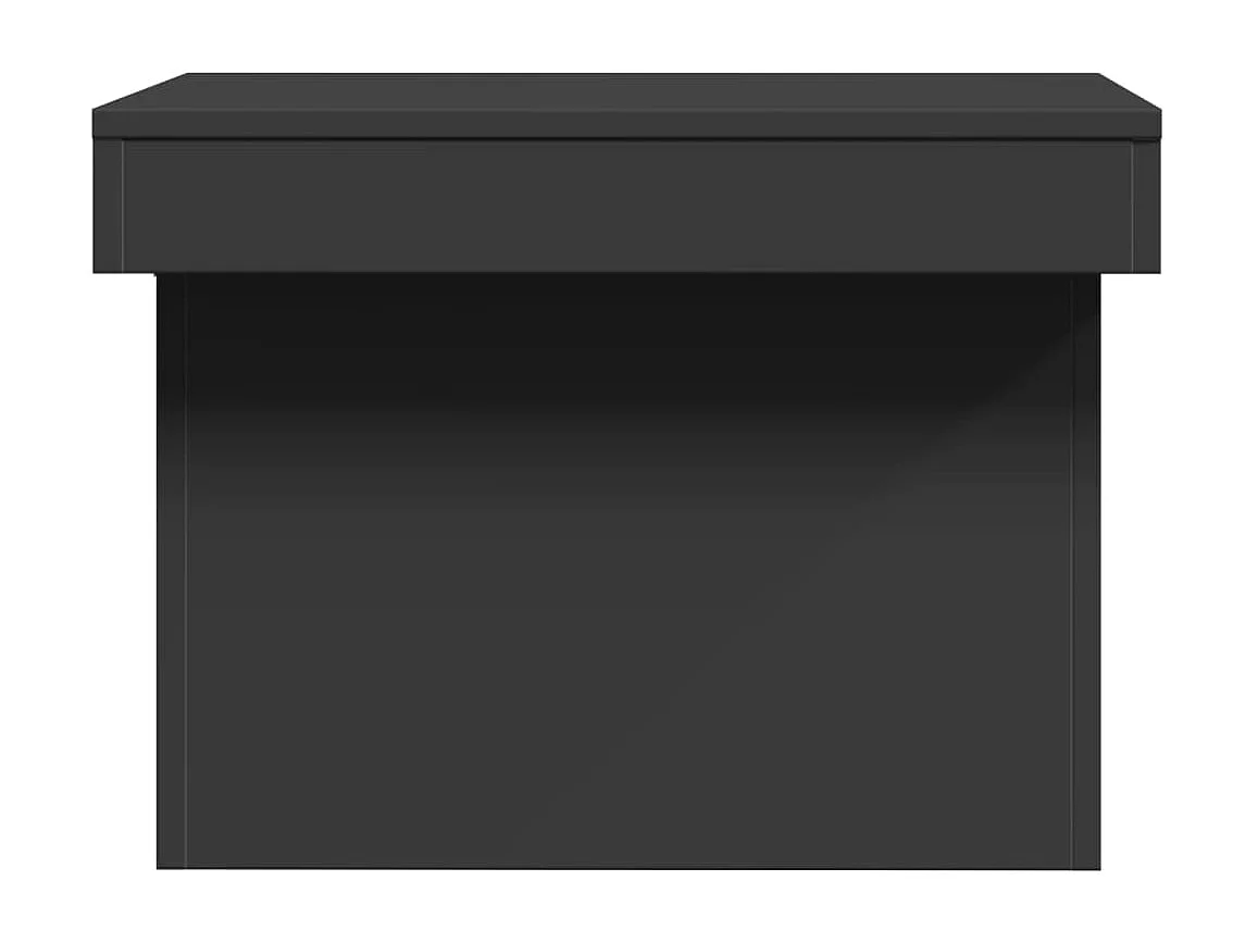 Table basse noir 100x55x40 cm bois d'ingénierie