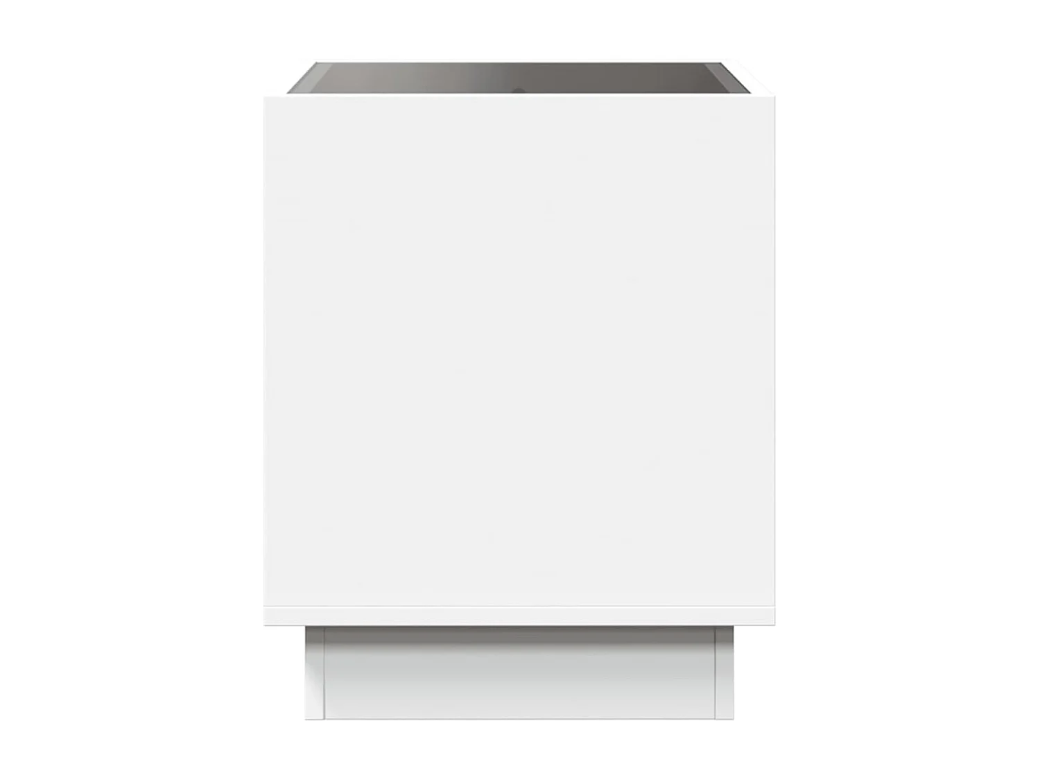 Couchtisch mit Infinity-LED Weiß 40x40x50 cm