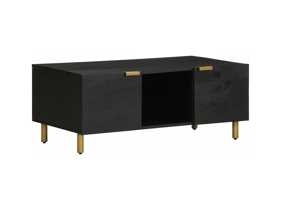 Table basse noir 100x54x40 cm bois d'ingénierie